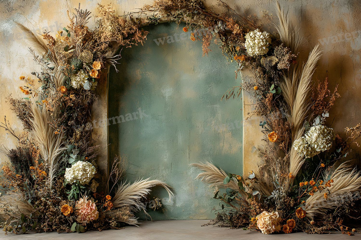 Boho Olive Arch Backdrop Images