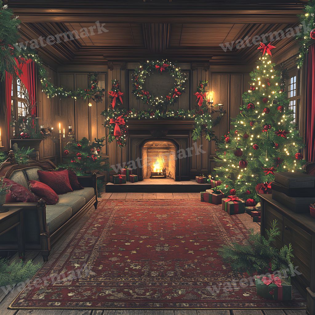 Classic Christmas Backdrop Images