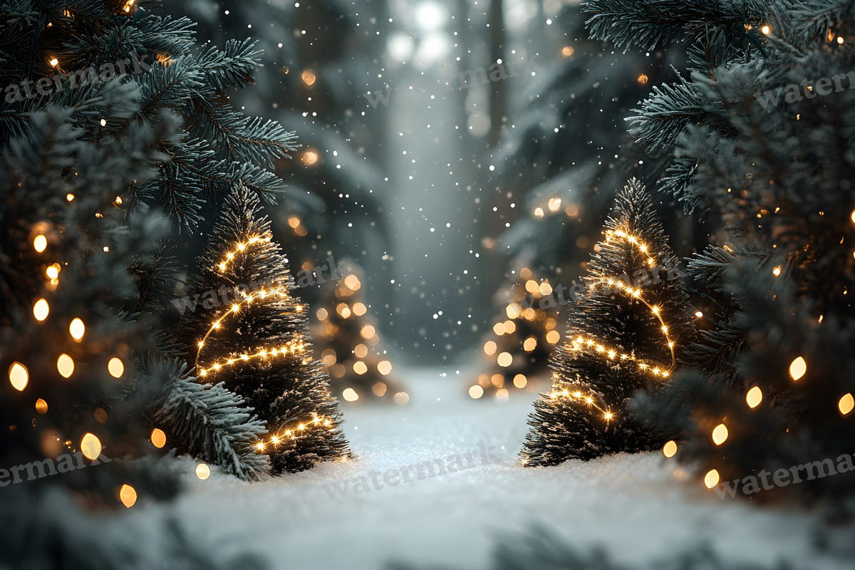 Snowy Forest Backdrop Images