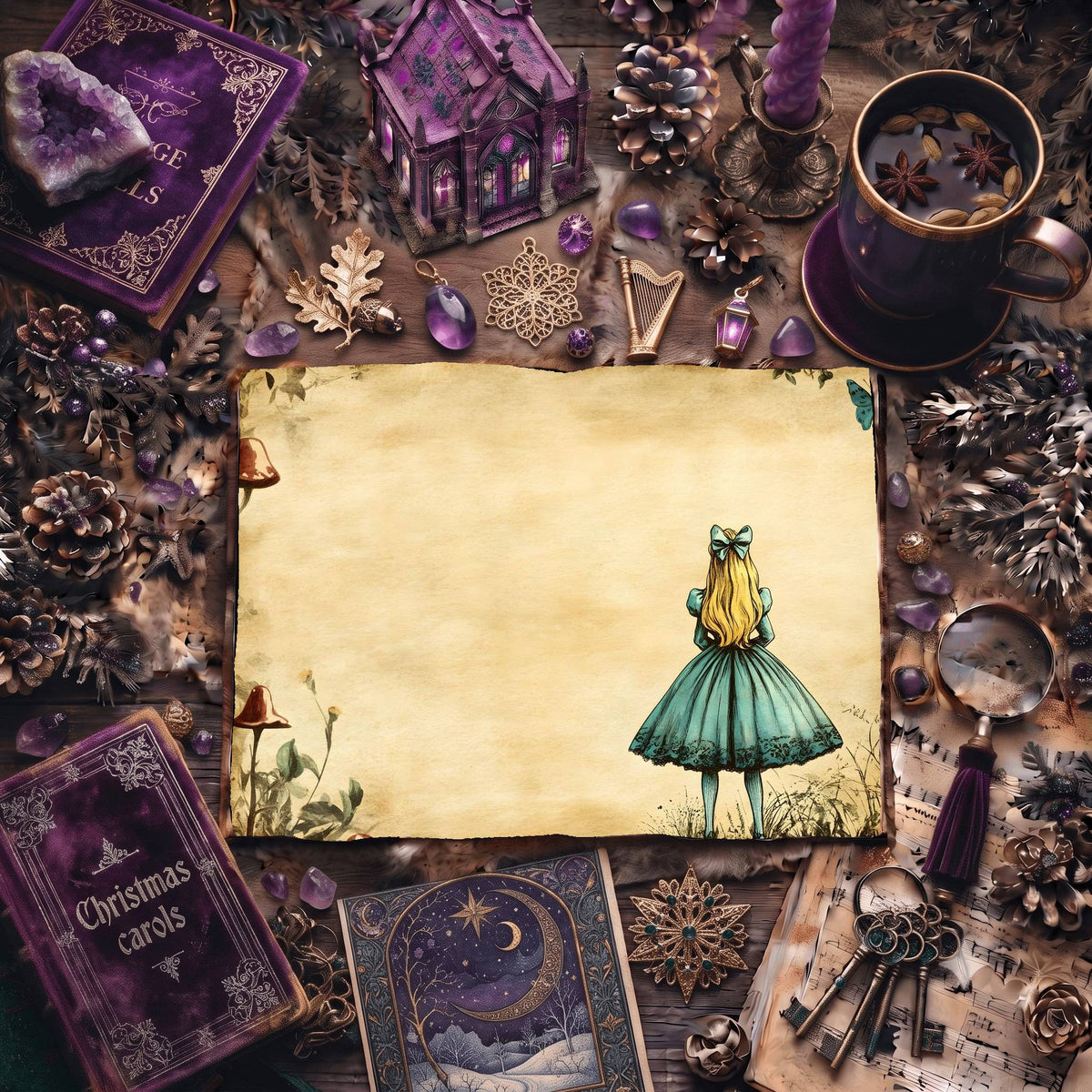 Alice In Wonderland Digital Papers