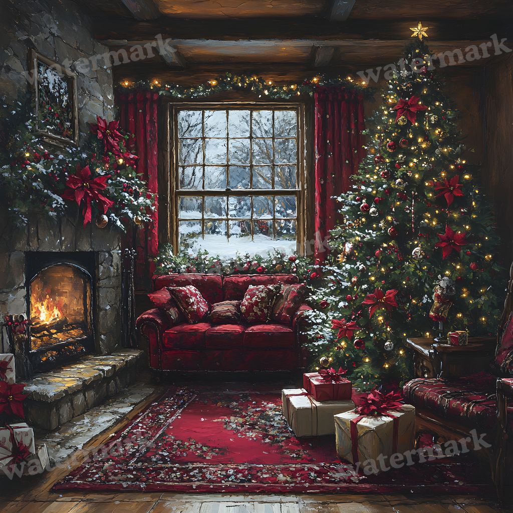 Classic Christmas Backdrop Images