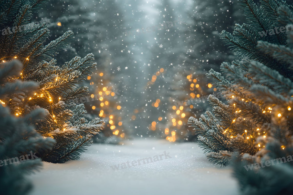 Snowy Forest Backdrop Images