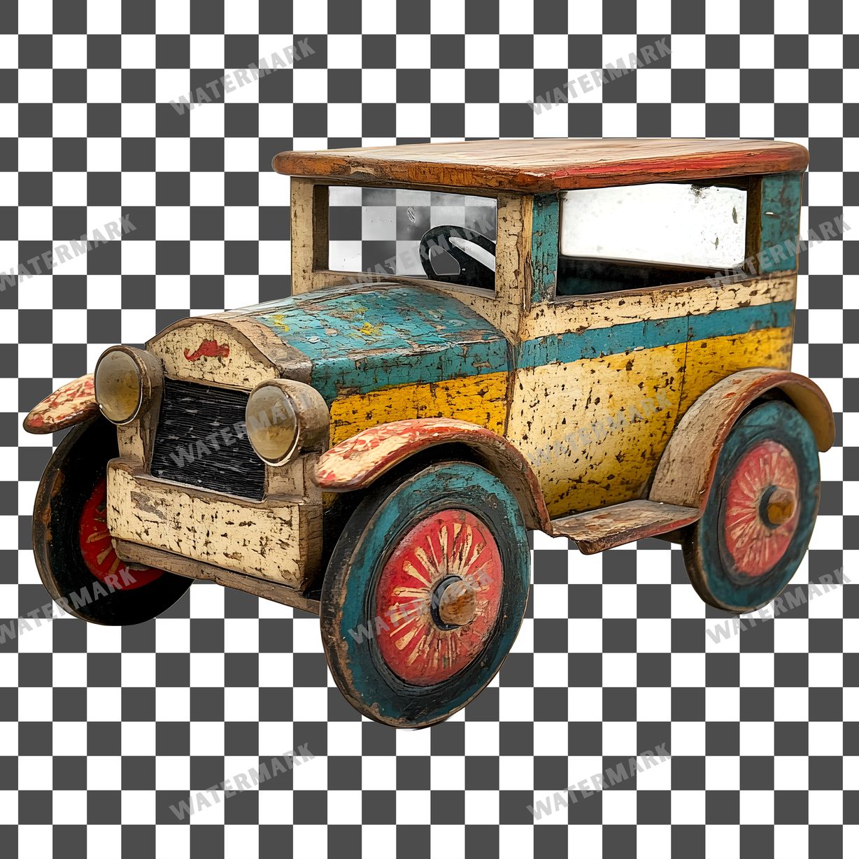 Wooden Rockin Vintage Style Clipart Pngs