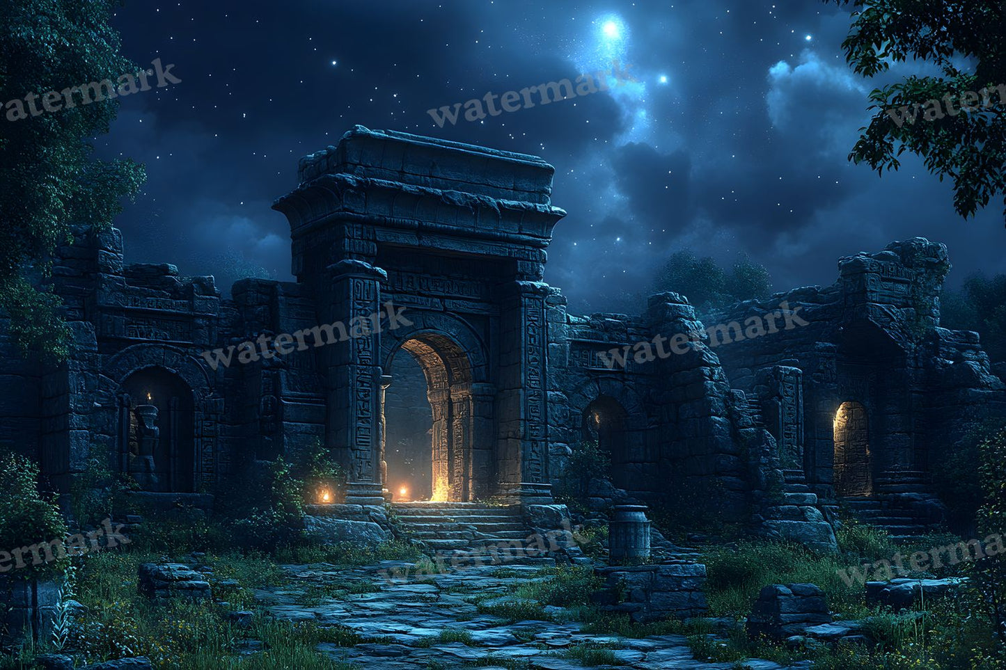Ancient Egyptian Night Backdrop Images