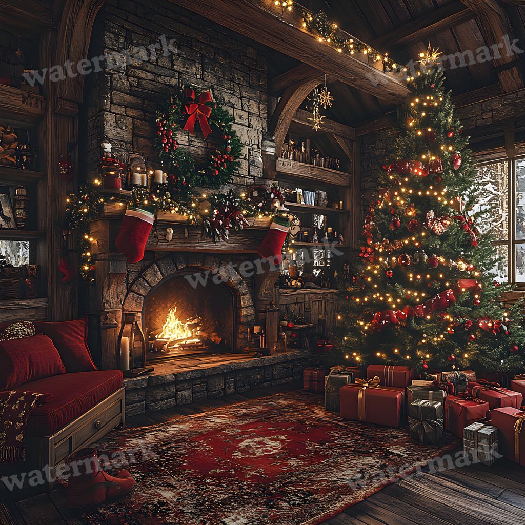 Classic Christmas Backdrop Images