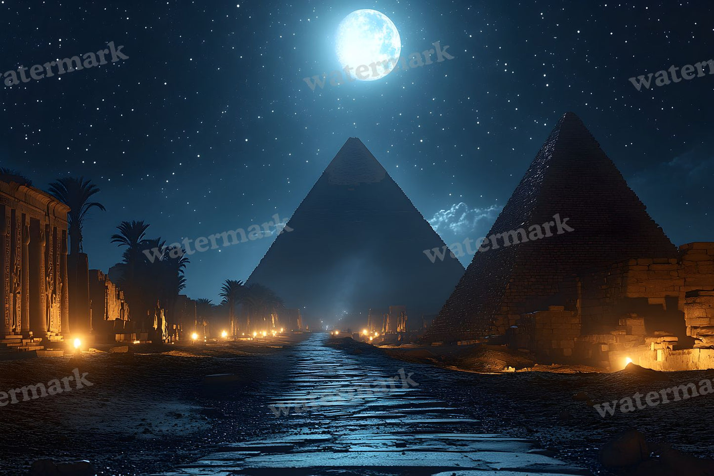 Ancient Egyptian Night Backdrop Images
