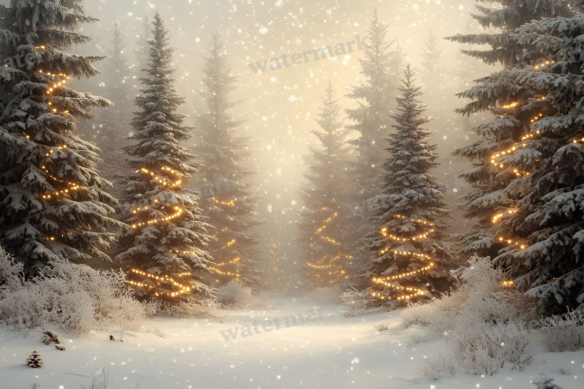 Snowy Forest Backdrop Images