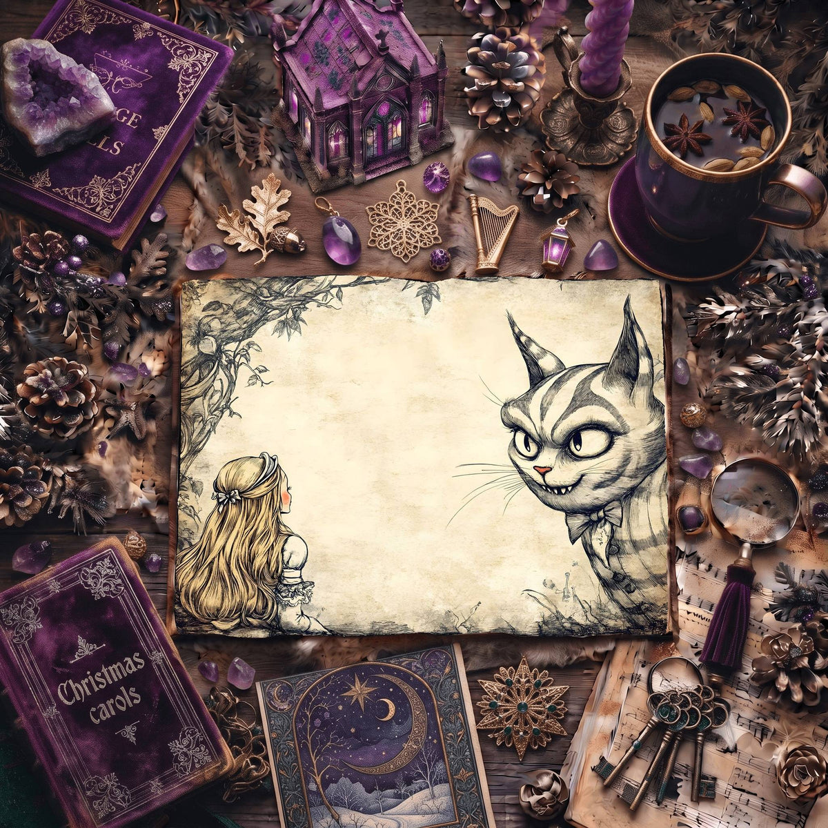 Alice In Wonderland Digital Papers