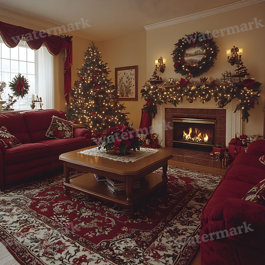 Classic Christmas Backdrop Images