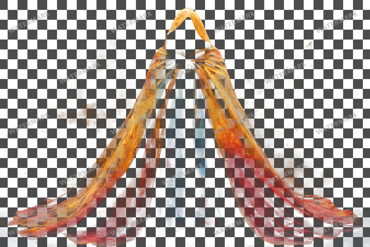 Vibrant Witchs Robe Transparent Overlay Pngs