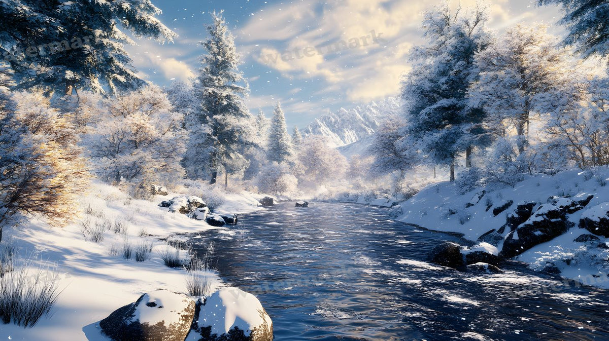Winter Snow Backdrop Images
