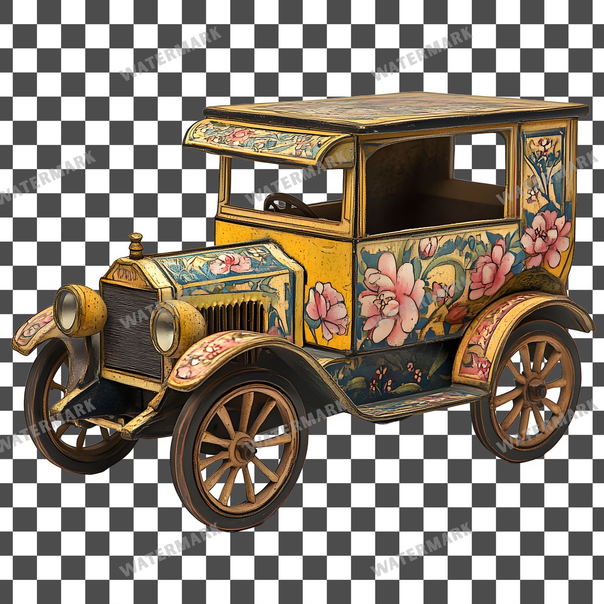 Wooden Rockin Vintage Style Clipart Pngs