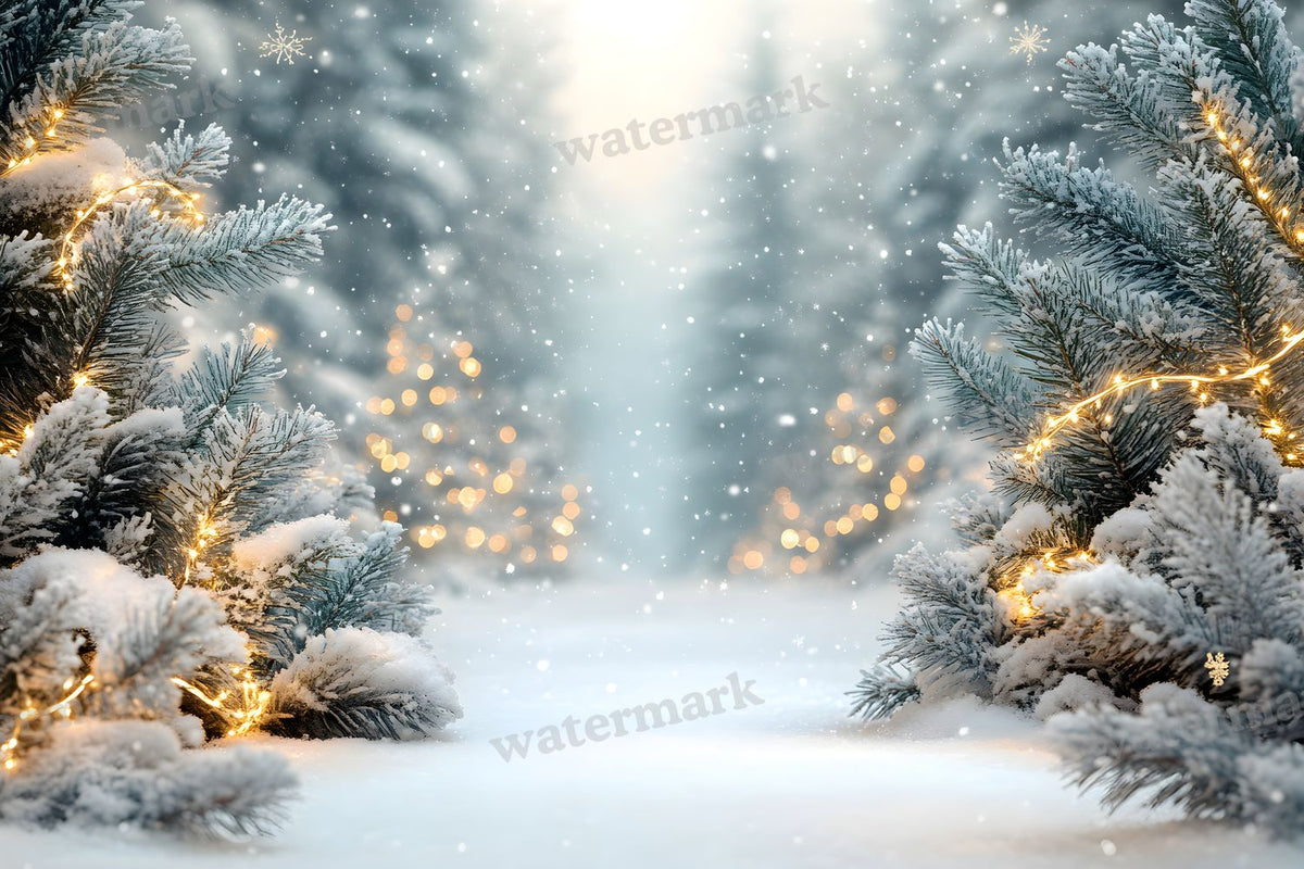 Snowy Forest Backdrop Images