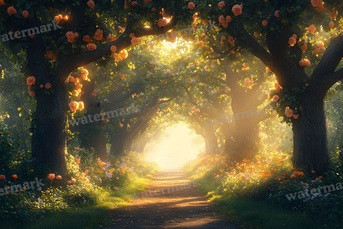 Charming Garden digital photo backdrop for photo editing, preview 96