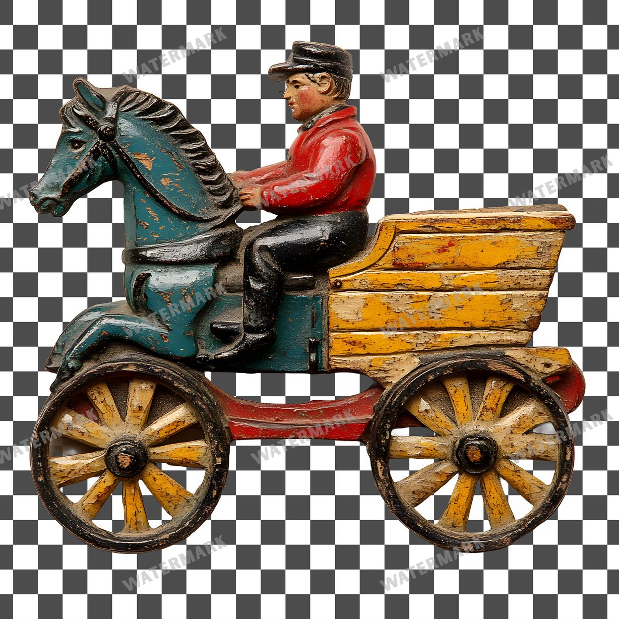 Wooden Rockin Vintage Style Clipart Pngs