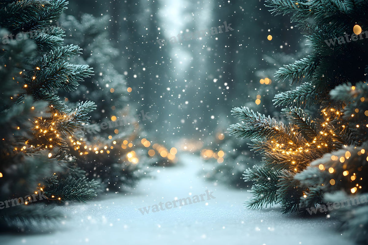 Snowy Forest Backdrop Images