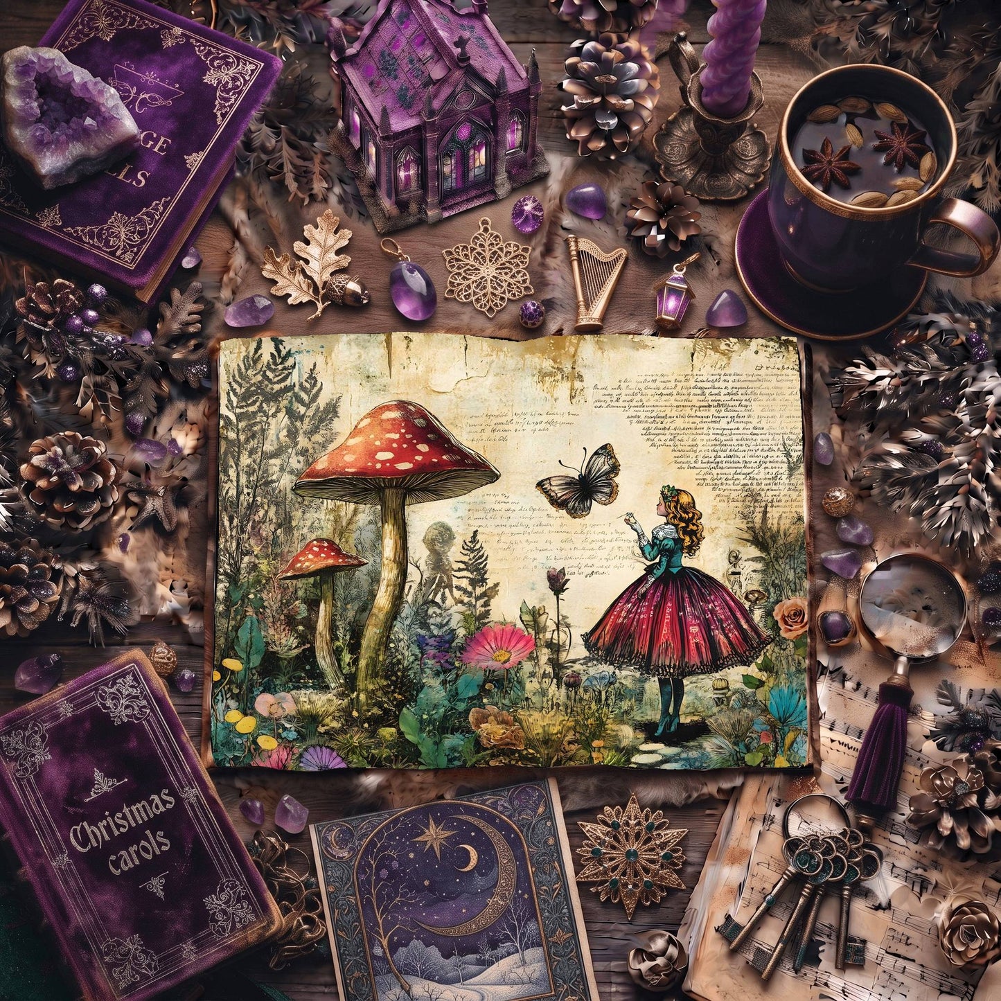 Alice In Wonderland Digital Papers