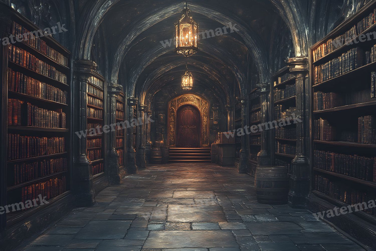 Dark Academia Study Backdrop Images
