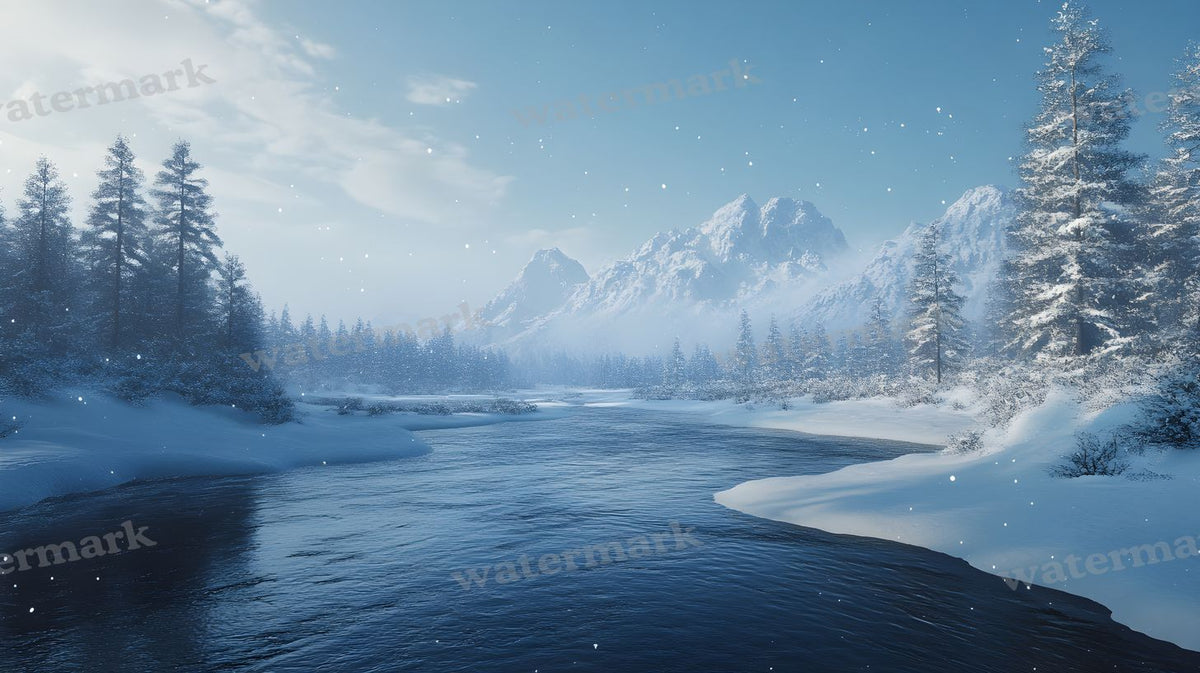 Winter Snow Backdrop Images