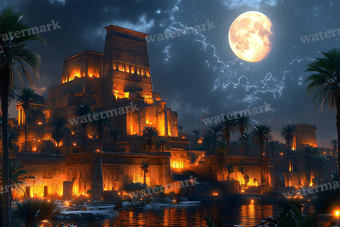 Ancient Egyptian Night Backdrop Images