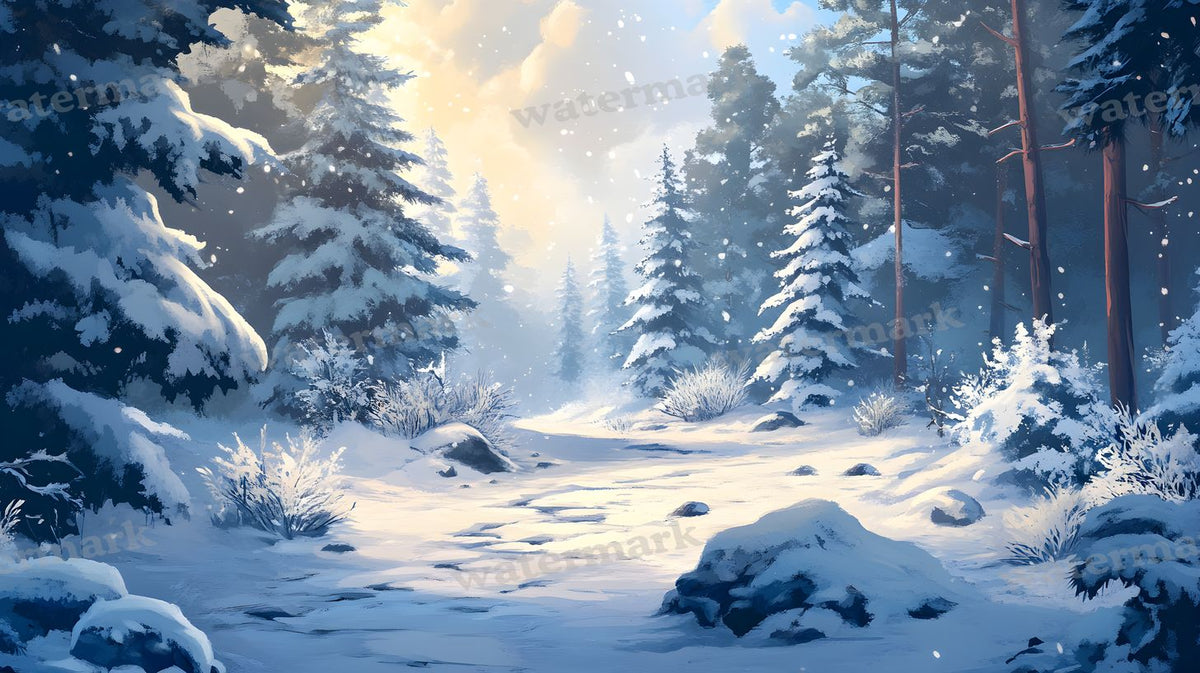 Winter Snow Backdrop Images