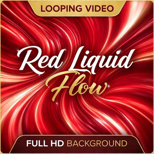 Red Abstract Liquid Loop Background | Seamless Animated Video | Red Video Background for Edits, Social Media, VJ, YouTube