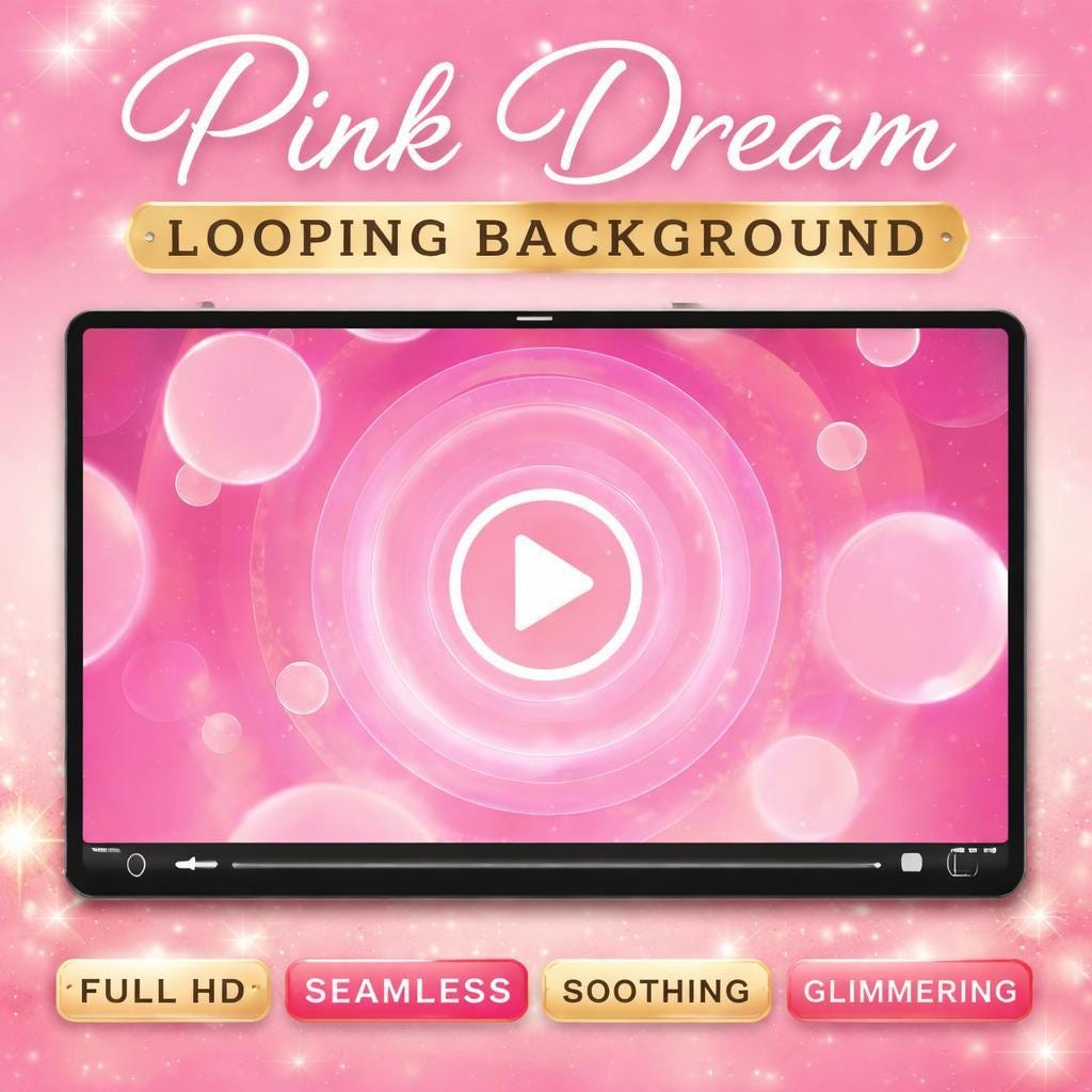 Pink bubble background loop | Seamless circle animation | Abstract pink video background for reels, intros, overlays