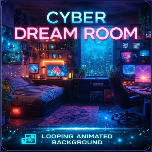 Cyberpunk Background Loop | Neon city window, rain skyline, animated video bg | Sci‑fi wallpaper, streaming, overlays, VJ visuals