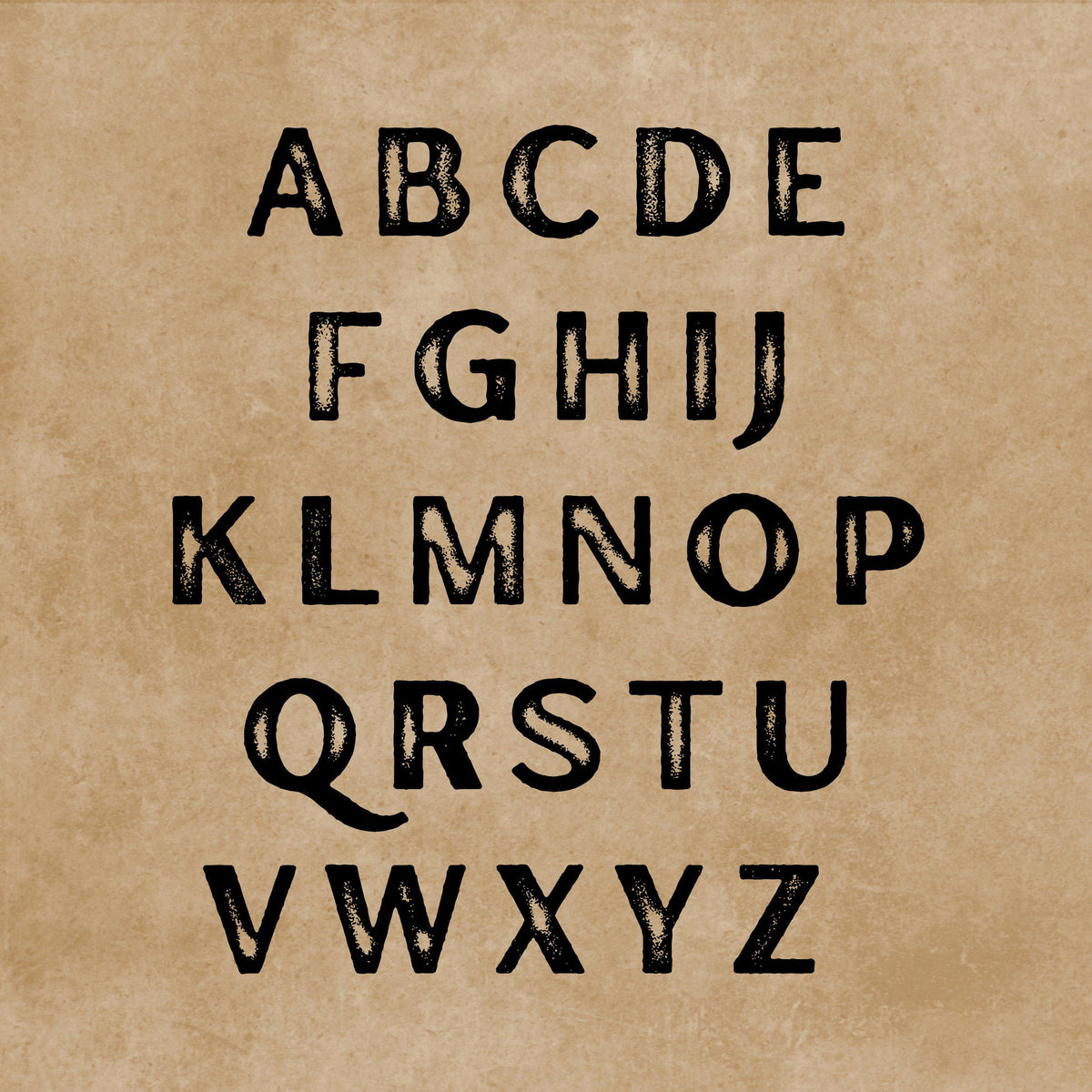 Letter Canva Frames - Drag and Drop Frames -  Distressed Fillable Alphabet Font Letters PNG Canva Frame Alphaset Doodle Templates