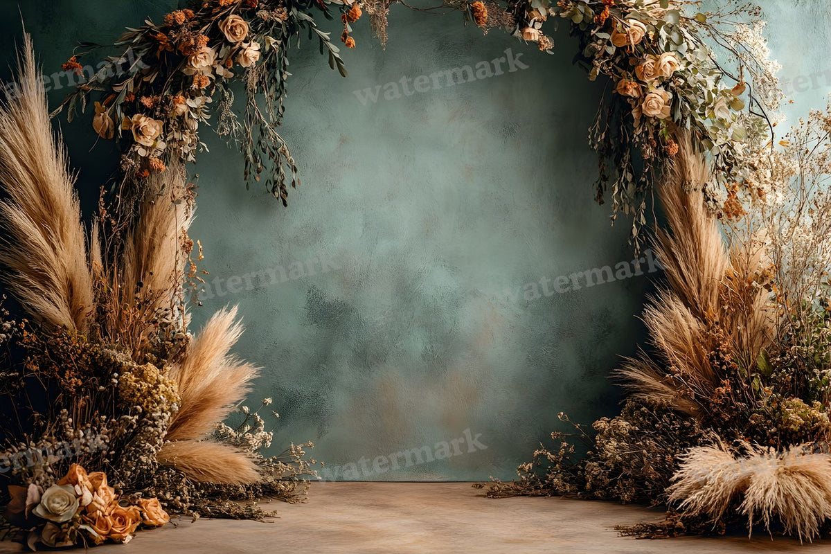 Boho Olive Arch Backdrop Images