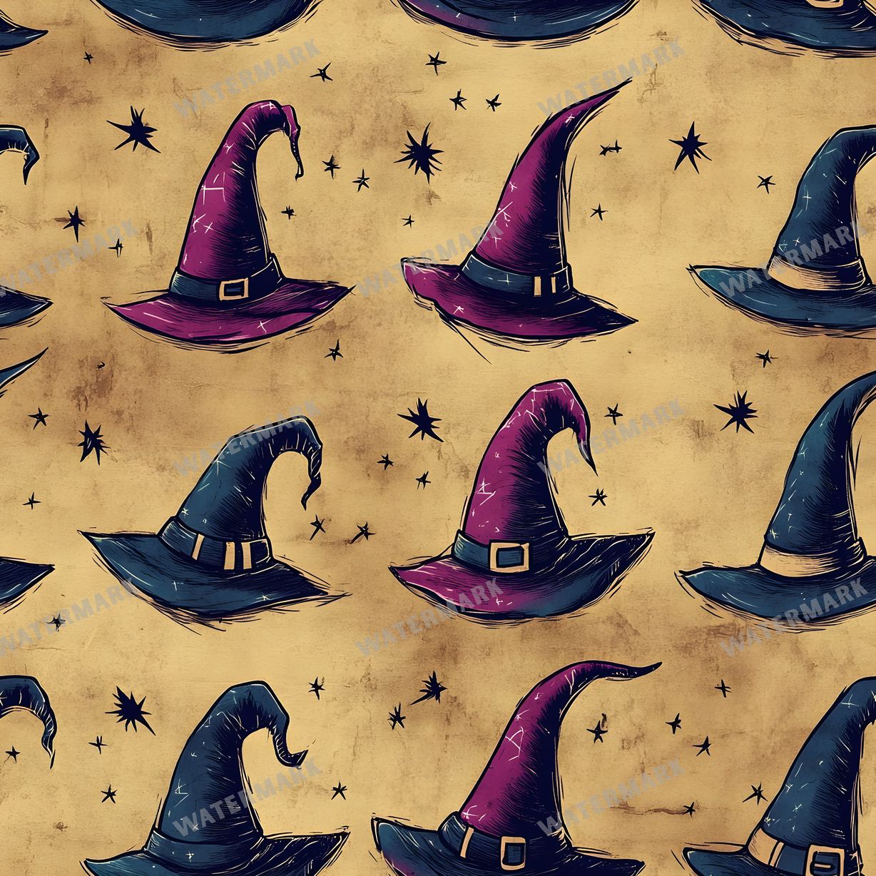 Witchcraft Seamless Pattern