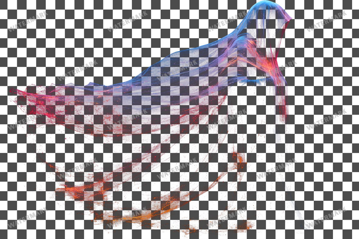 Vibrant Witchs Robe Transparent Overlay Pngs