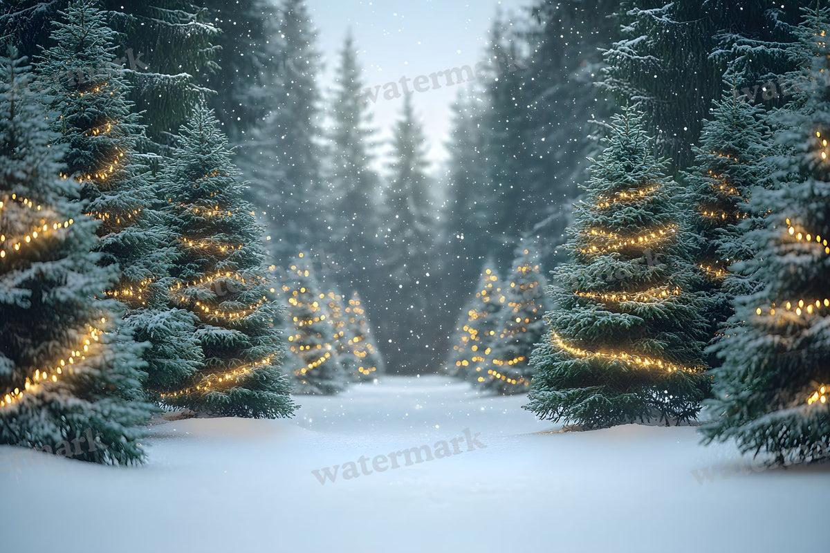 Snowy Forest Backdrop Images