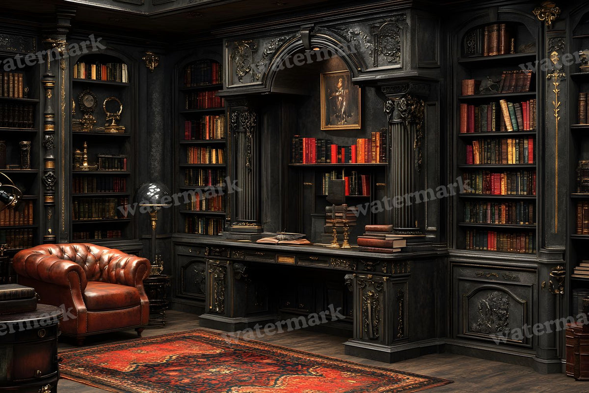 Dark Academia Study Backdrop Images