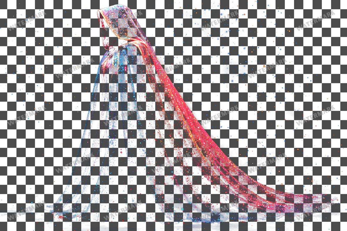 Vibrant Witchs Robe Transparent Overlay Pngs