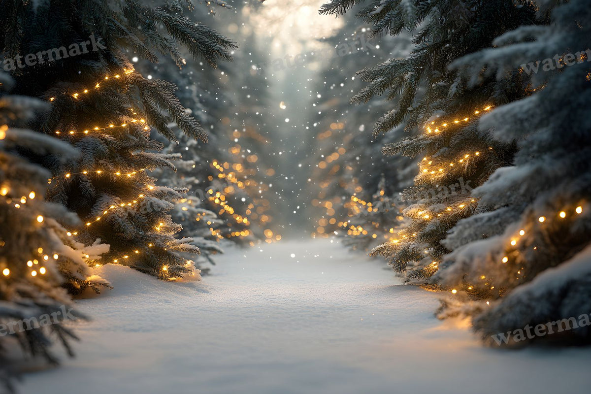 Snowy Forest Backdrop Images