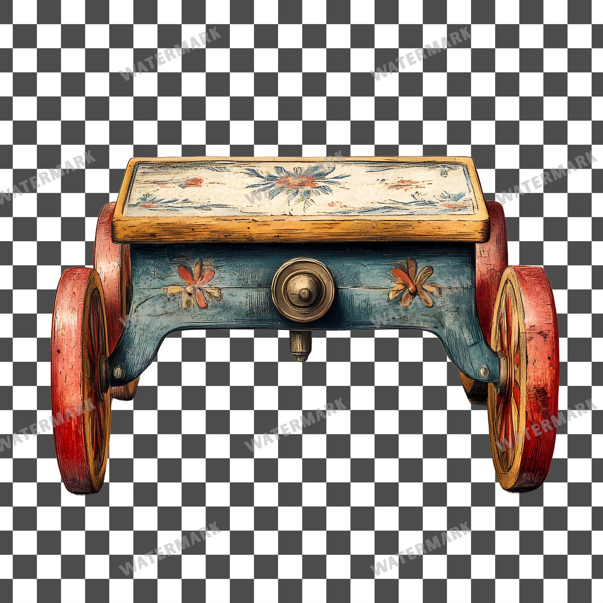 Wooden Rockin Vintage Style Clipart Pngs