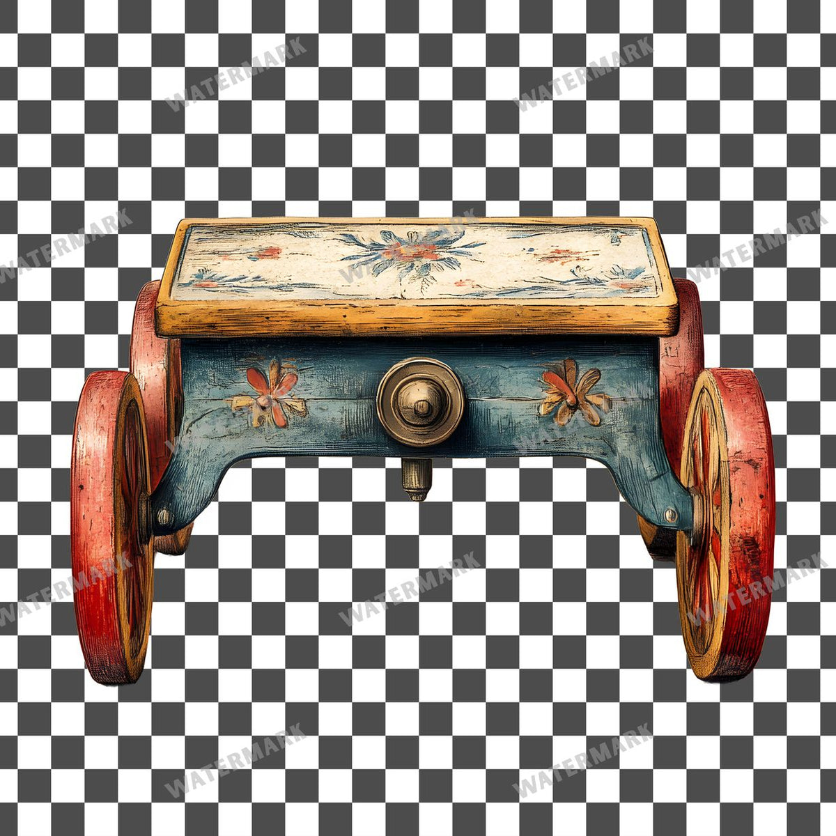 Wooden Rockin Vintage Style Clipart Pngs