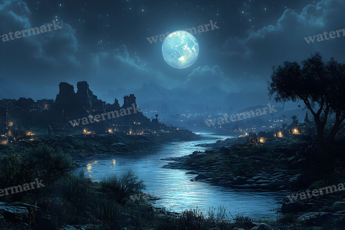 Ancient Egyptian Night Backdrop Images