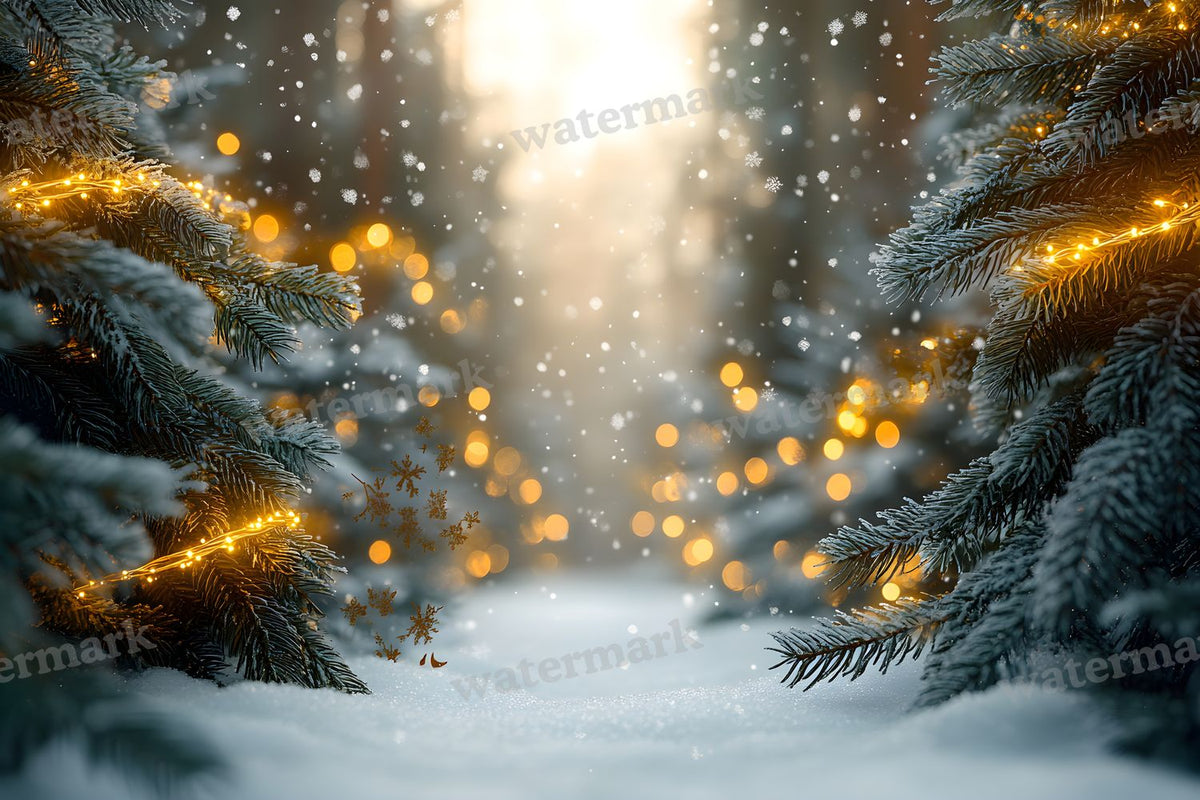 Snowy Forest Backdrop Images