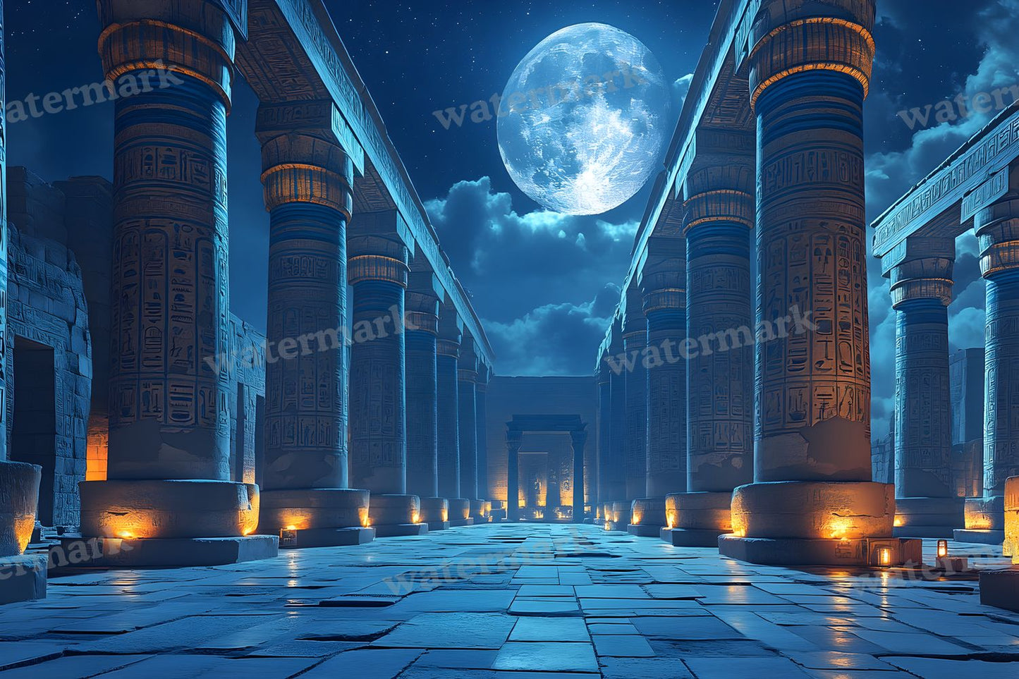 Ancient Egyptian Night Backdrop Images