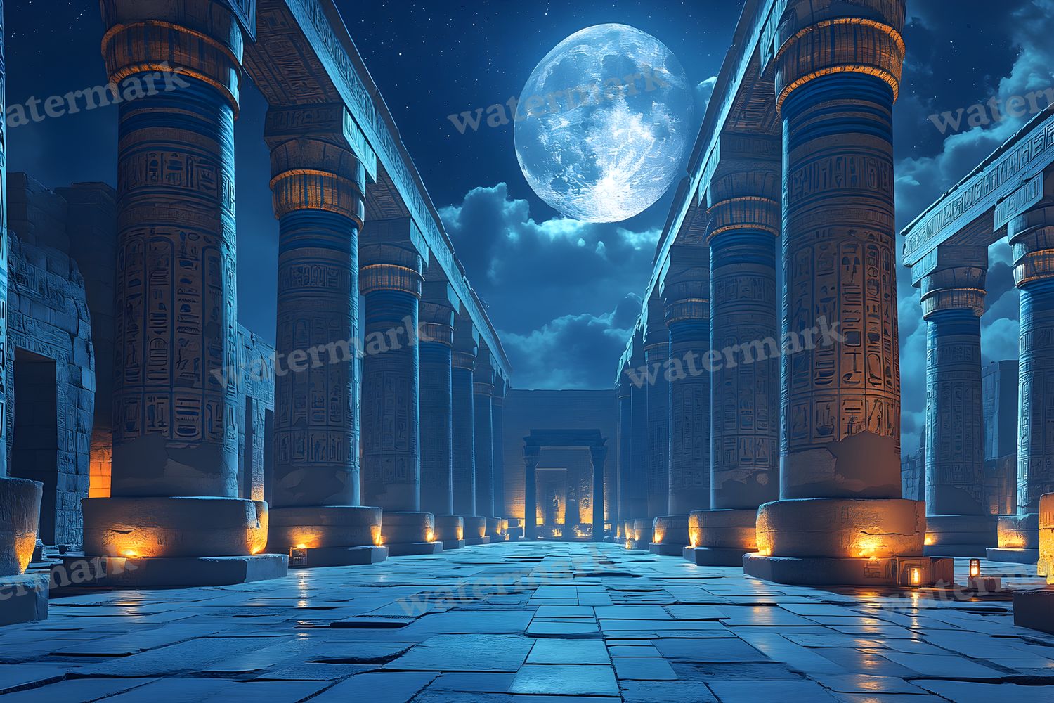 Ancient Egyptian Night Backdrop Images