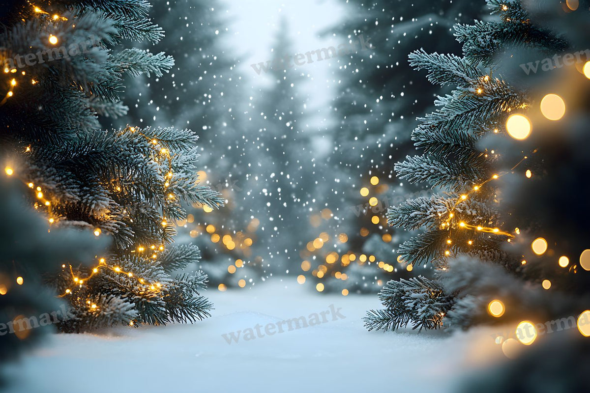 Snowy Forest Backdrop Images