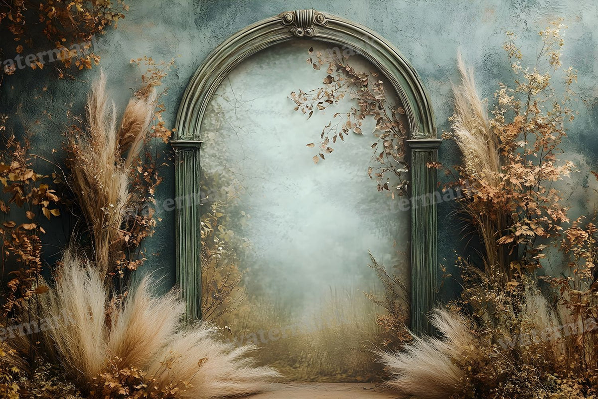 Boho Olive Arch Backdrop Images