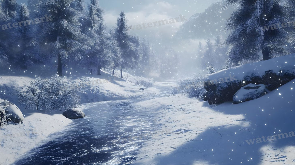 Winter Snow Backdrop Images