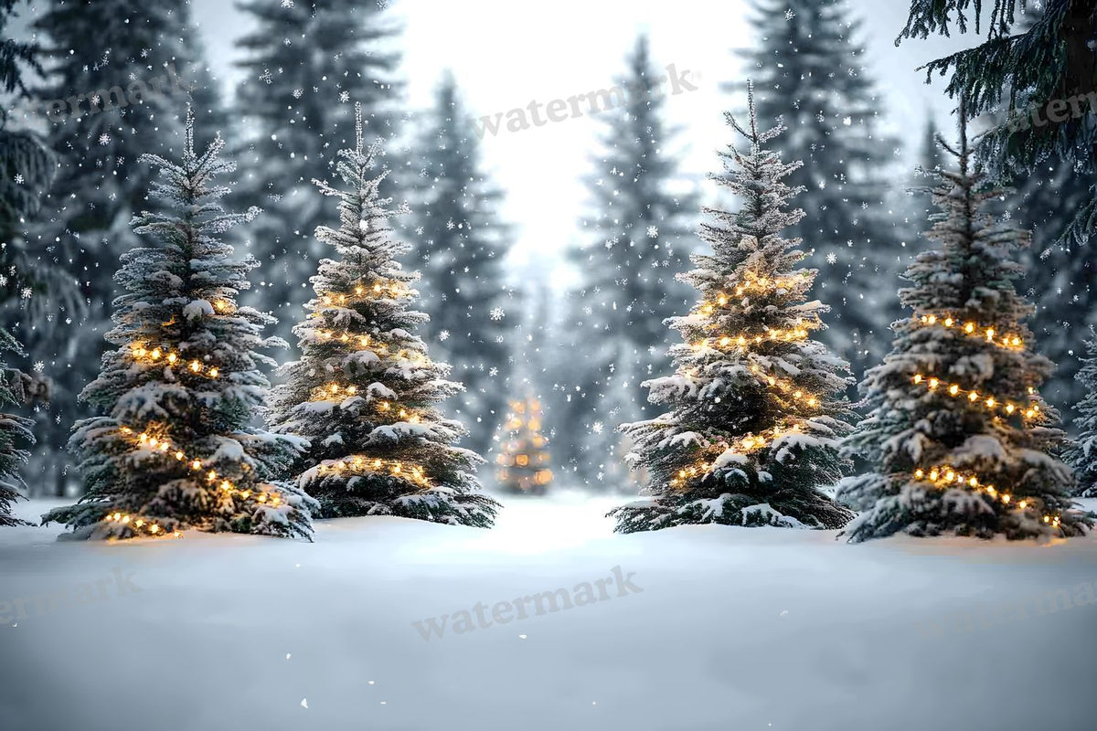Snowy Forest Backdrop Images