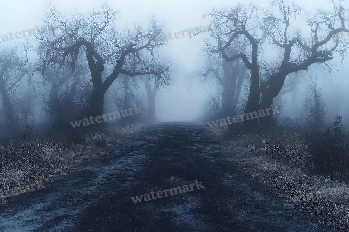 Spooky Forest digital photo backdrop for photo editing, preview 107