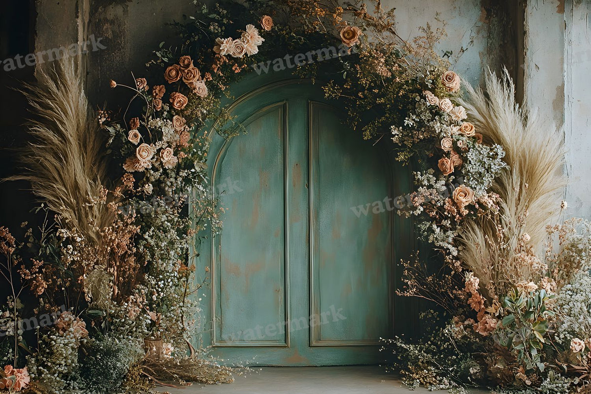Boho Olive Arch Backdrop Images