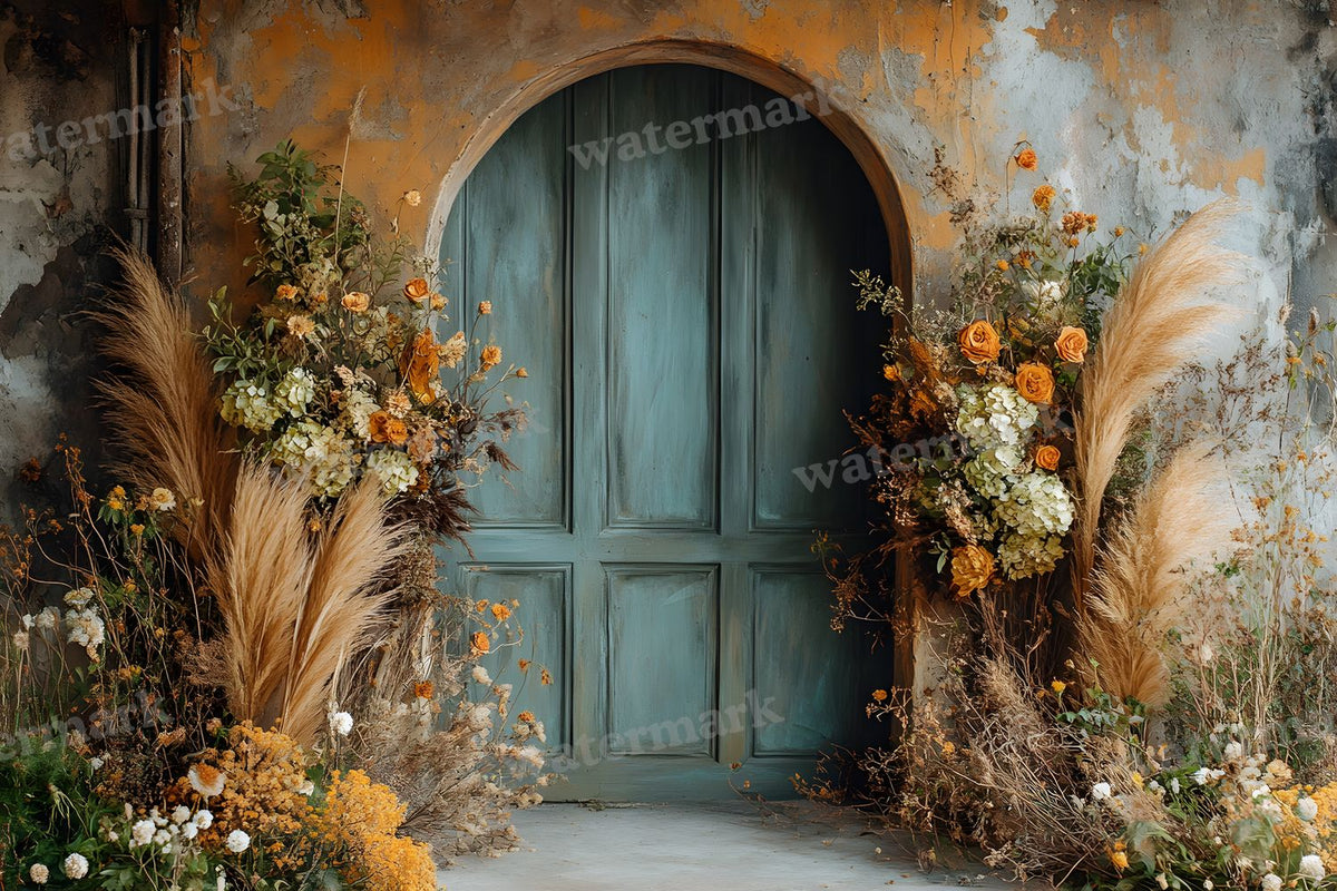 Boho Olive Arch Backdrop Images