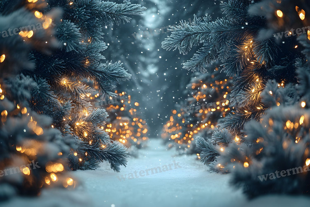 Snowy Forest Backdrop Images